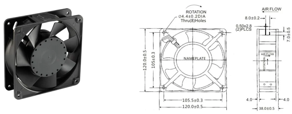 AC Axial Air Flow Fan (7)