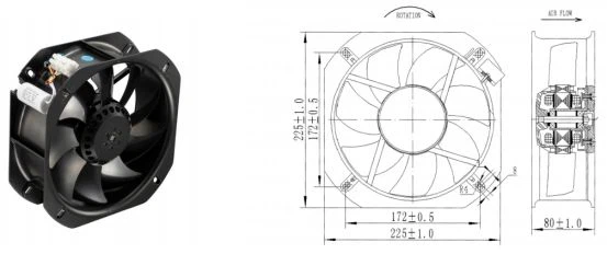 AC Brushless Cooling Small Axial Fan (6)