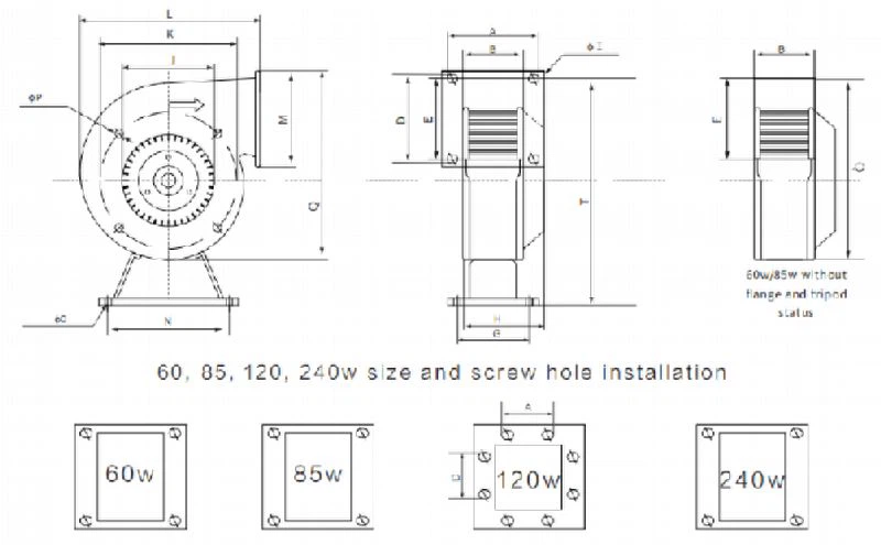 AC Power Frequency Centrifugal Fan (3)
