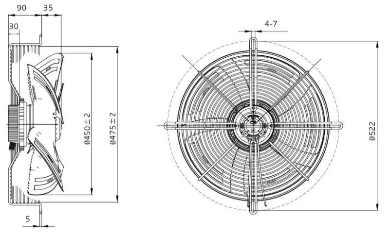 EC External Rotor Exhaust Fan (16)
