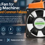 AC high speed axial cooling fan used as a cooling fan for welding machine enclosures