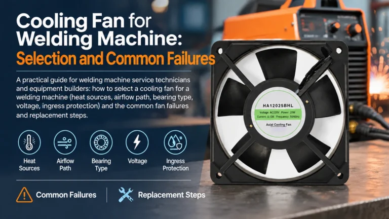 Cooling Fan for Welding Machine: Selection and Common Failures